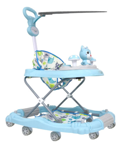 Andadera Mecedora Para Bebes Confety Word Gatito Azul