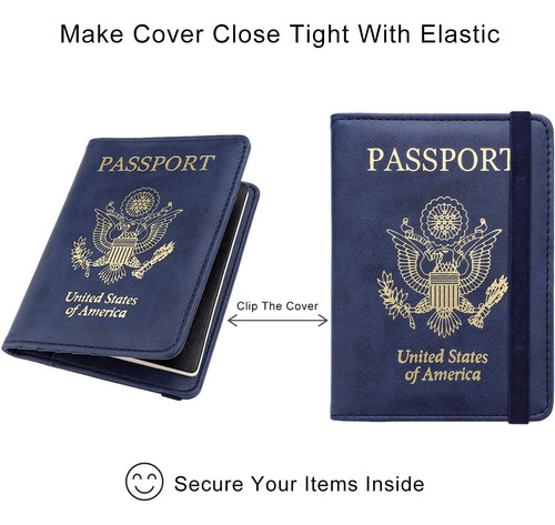 Funda Rfid Walnew Para Pasaporte, Funda Para Pasaporte De Vi
