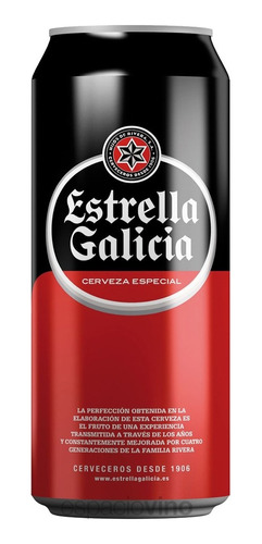 Cerveza Estrella Galicia 473cc Pack X 12 Unidades
