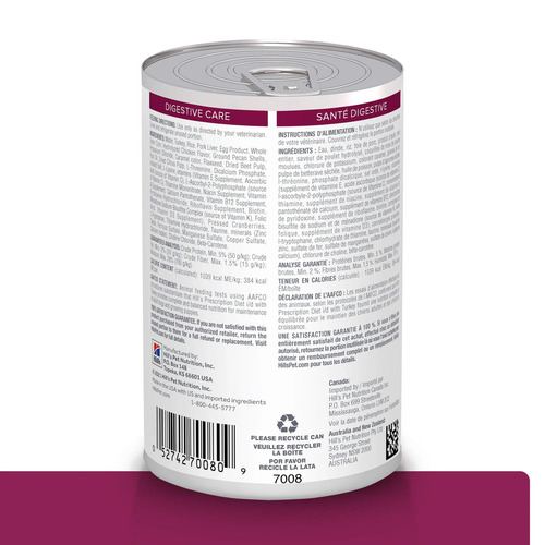 Alimento Hill's Digestive Care I/d Para Perro 370gr Lata