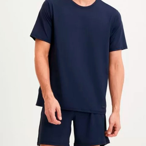 Pijama Masculino Adulto De Verão Camisa E Short Malha Luxo