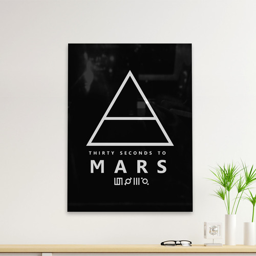 Cuadro Deco 30 Seconds To Mars Logo (d1311 Boleto.store)