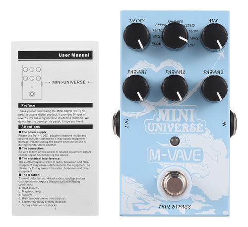 Effect Maker Reverberation Con Efecto De Pedal Reverb De 9 M