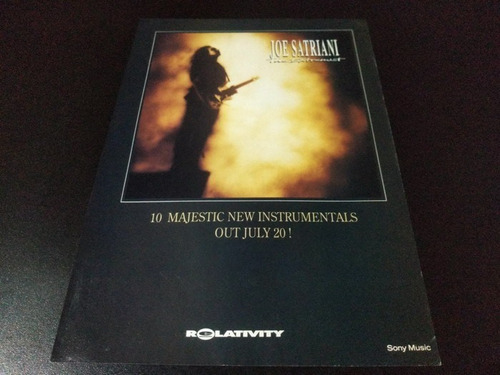 (pd160) Publicidad Joe Satriani * The Extremist * 1992