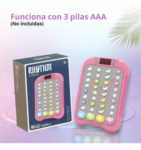 Pop It Electronico Juguete Sensorial Didactico Para Niños Celeste