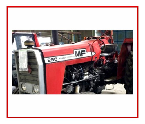 Kit De Adesivo Trator Massey Ferguson Mf 290 + Etiquetas Mk