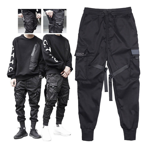 Pantalones Cargo For Hombre Harem Casual Hip Hop