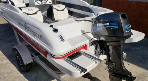 Imagen 14 de 15 de Lancha Open 3v Tango 470 Power Tec 40 Hp Nautica Milione 1