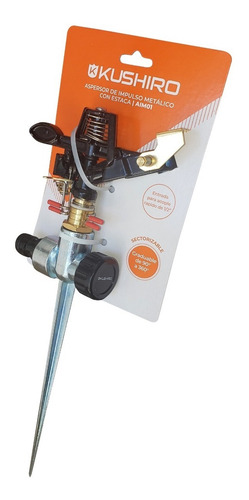 Aspersor Impulso Riego Regador Sectorizable Metálico Estaca