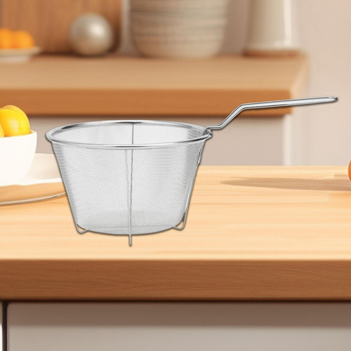 Cesta Para Freidora De Acero Inoxidable, Colador De 15cm