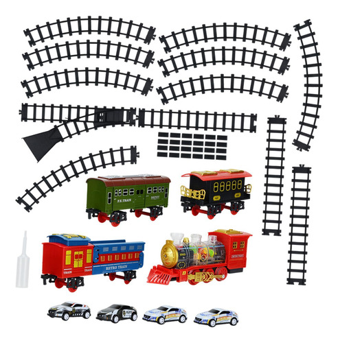 Juego De Tren Eléctrico, Juego De Vías De Tren, Locomotora