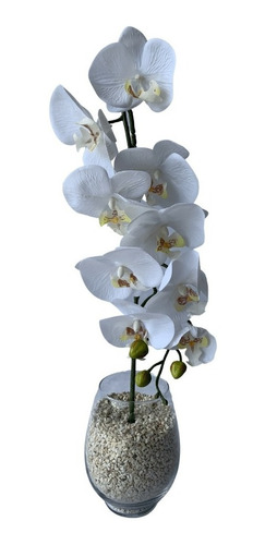 2 Orquídeas Artificiais Toque Real Silicone Parece Natural | Frete grátis