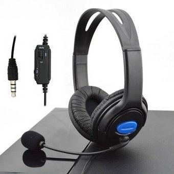 Set Audifono Microfono Ps4 + Cargador Joystick / Liquidacion