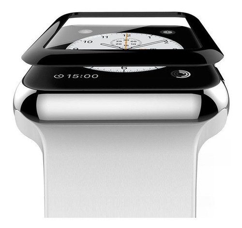Imagen 5 de 10 de Lámina Templado 3d Bordes Negro O Transparente Para Awatch