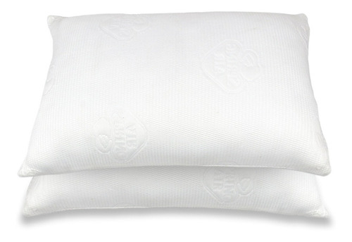 Spring Air Paquete De 2 Almohadas Comfy Memory Foam Color Blanco