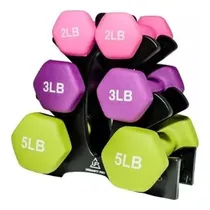 Comprar Set Kit Mancuernas Pesas 2, 3 Y 5 Lbs Forro Neopreno Y Sopor