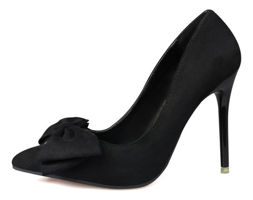 Ielgy Suede Tacón Alto Mujer Moda Dulce 11cm Tacón Stiletto