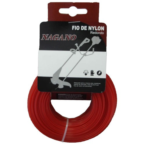 Bobina De Fio De Nylon Redondo 2.0 Mm 100 Gramas