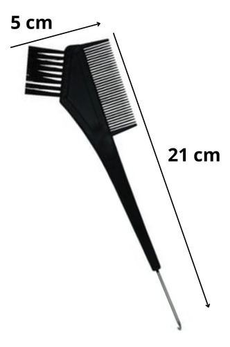 Brocha Con Peine Y Cola De Metal Para Aplicar Tinte Cabello