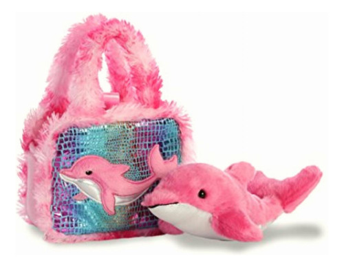Aurora World Pet Carrier Plush Toy Animal, Fancy Pals