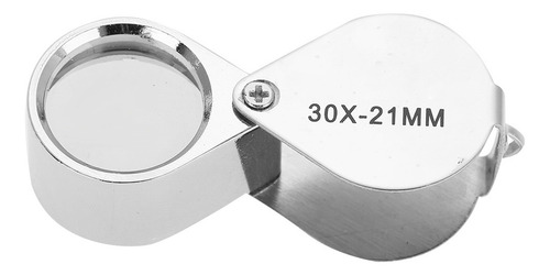 Lupa De Bolsillo Plegable Con Lupa Portátil 30x Con Para