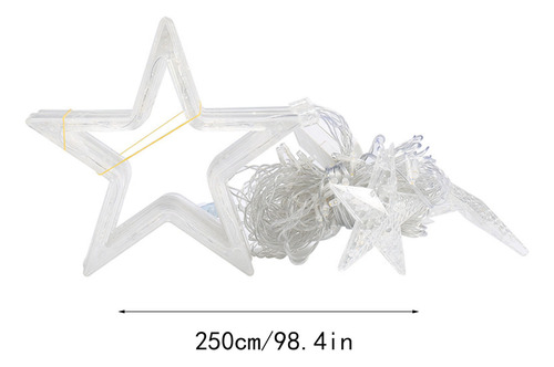 Luces Led Navideñas En Forma De Estrella De Cinco Puntas Dec