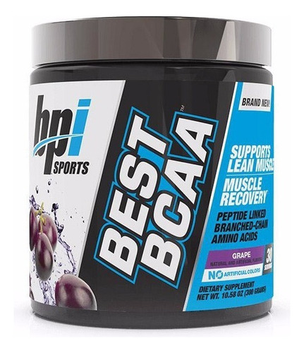 Aminoacido Bpi Best Bcaa 30 Servicios  Sabor Mora Azul