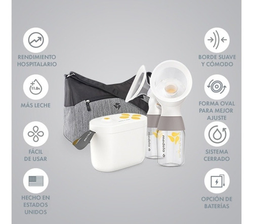 Imagen 4 de 6 de Medela Extractor Electrico Doble Modelo Con Hielera, 17 Pzas