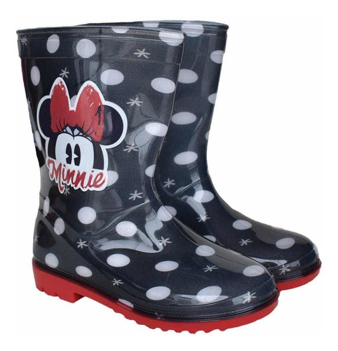 Botas De Lluvia, Agua, Lodo, Jebe Disney Minnie