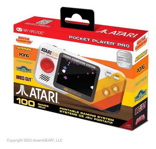 Mi Arcade Atari Pro 100 Juegos Portátil - Pantalla 2,75.
