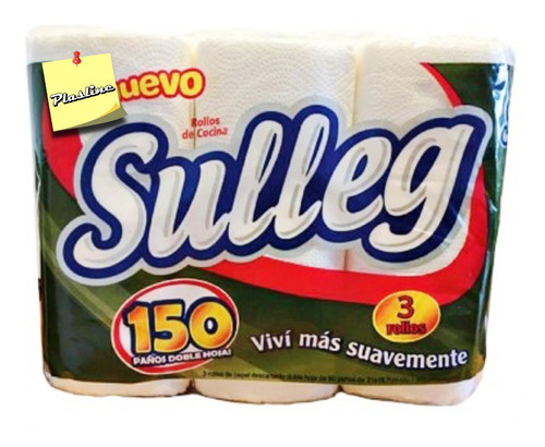 Rollo Cocina 150 Paños Doble Hoja Sulleg X 24 Rollos