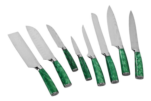 Set 8 Cuchillos - Zero Knives Bright Set Color Verde
