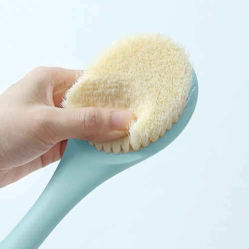 Cepillo Corporal De Mango Largo Con Cerdas Suaves Para Baños