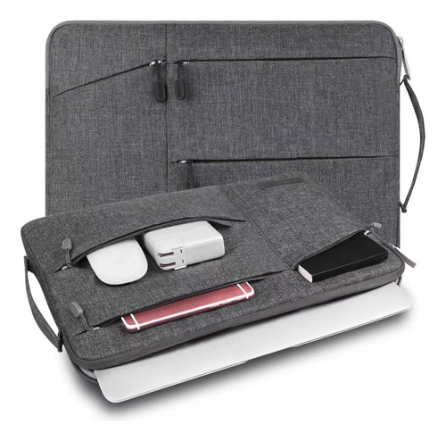Funda / Bolso Para Notebook Laptop Macbook - Marca Wiwu - Modelo Pocket Sleve 13.3 - Gris