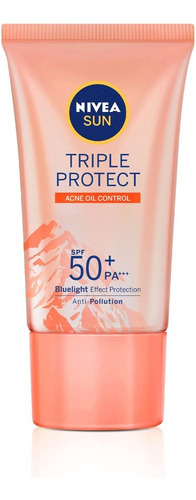 Nivea Sun Protetor Tripla Proteção Loção Antiacne Fps50 40ml