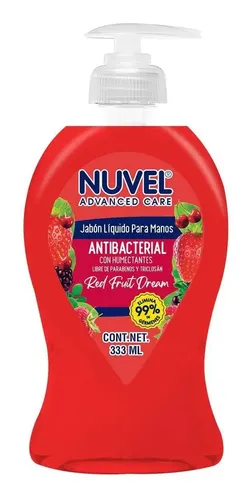 Jabón Líquido para Manos Nuvel Advanced Care Antibacterial Red Fruit