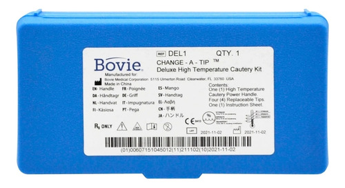 Electrocauterio Bovie Portátil 4 Puntas Reutilzables