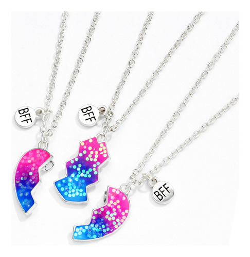 Collar Con Colgante De Medio Corazón Roto Para Mejor Amiga,