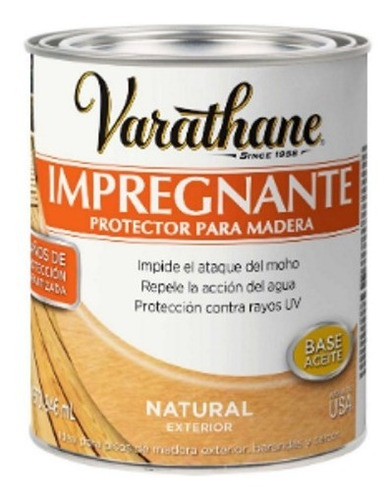 Impregnante Protector Madera Exterior Natural X 946 Ml.