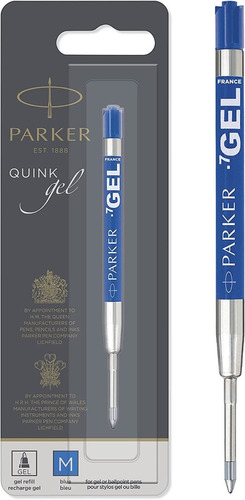 1 Repuesto Bolígrafo Parker Tinta Gel Pluma Punto Medio
