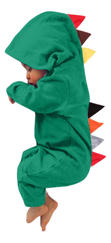 Mameluco De Patchwork Estilo Dinosaurio Para Niñas, Transpir