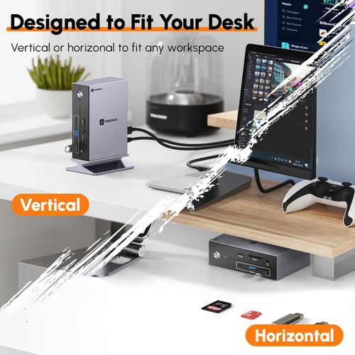 Tobenone Thunderbolt 4 Dock Con Adaptador De Corriente, Cert