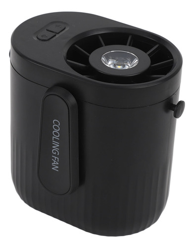 Ventilador Con Clip De Cintura Recargable Negro Negro Profes