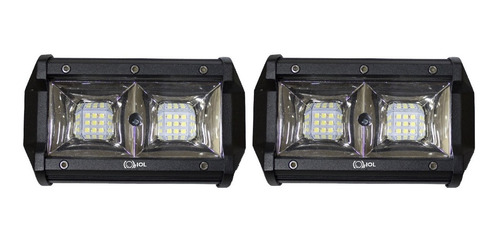 Imagen 2 de 4 de I O L 2 Barra Mini Faro 18 Hiper Led 5 Pulgada Dually Blanco