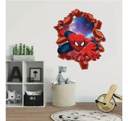 Vinilo Decoración Cuarto Infantil Avengers Spiderman