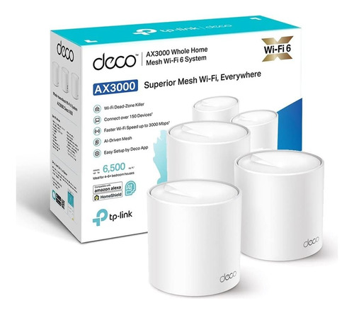 Deco X50 Tplink Ax3000 3 Pack Sistema Wi Fi 6 Mesh Hogar Red