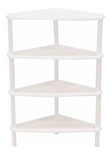 Repisa Estante Esquinero 4 Niv Triangular Para Jardin Cocina