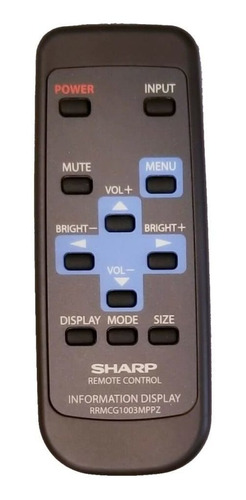 Control Remoto Oem Sharp Para Monitor Repuesto Enviado Con: