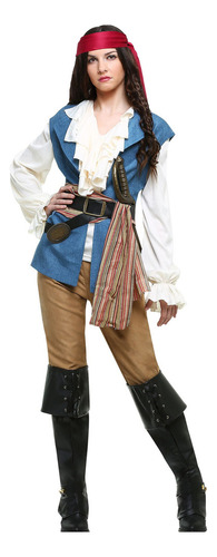Disfraz De Capitán Jack Sparrow Para Hombre, Halloween, The