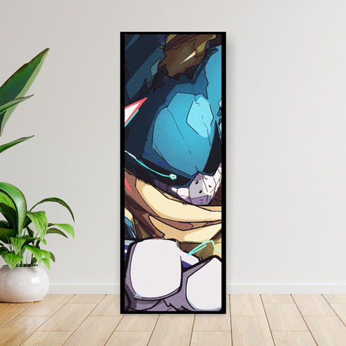 Imagen 5 de 8 de Cuadro Grande 30x80 Cm Boku No Hero Deku Animeras